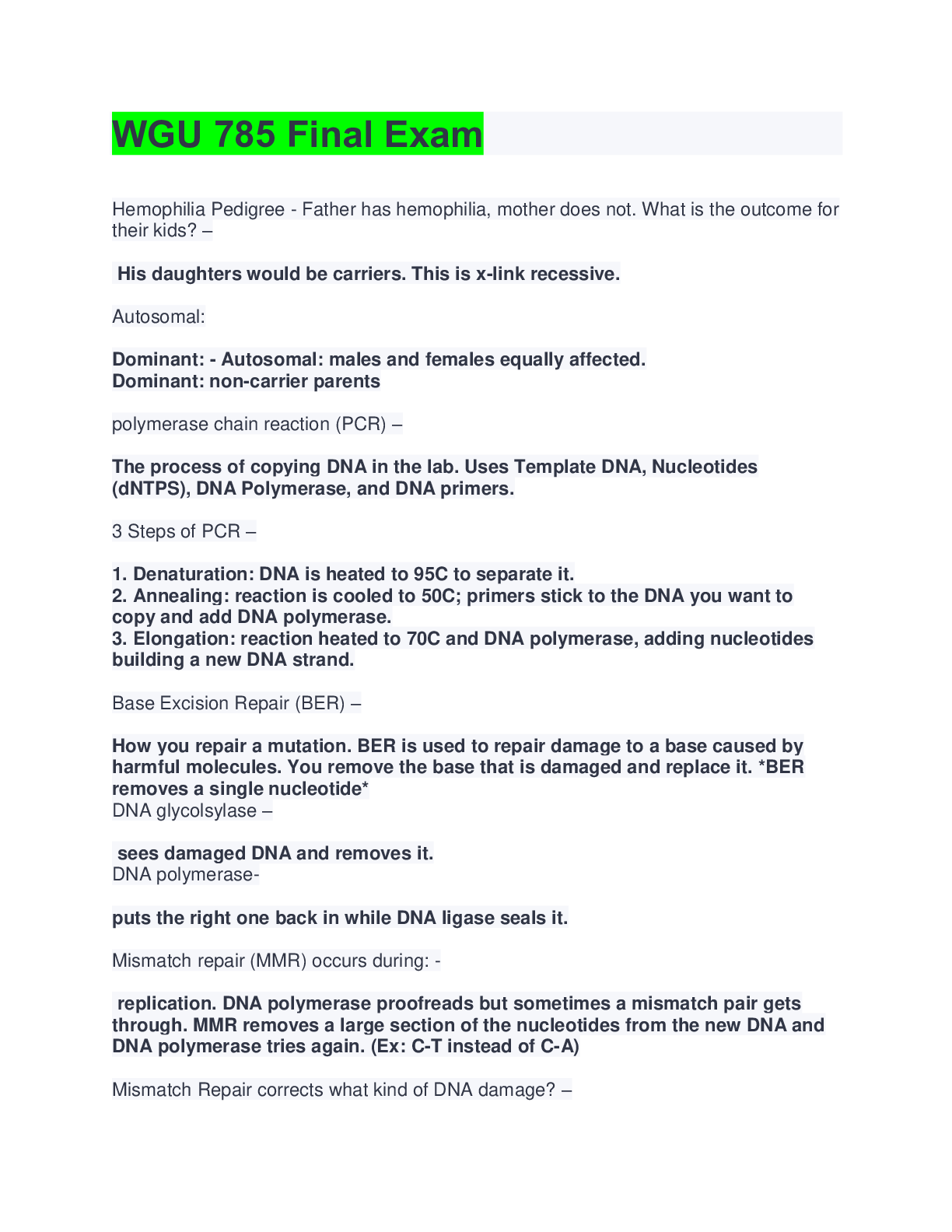 Preview image for WGU 785 Final Exam